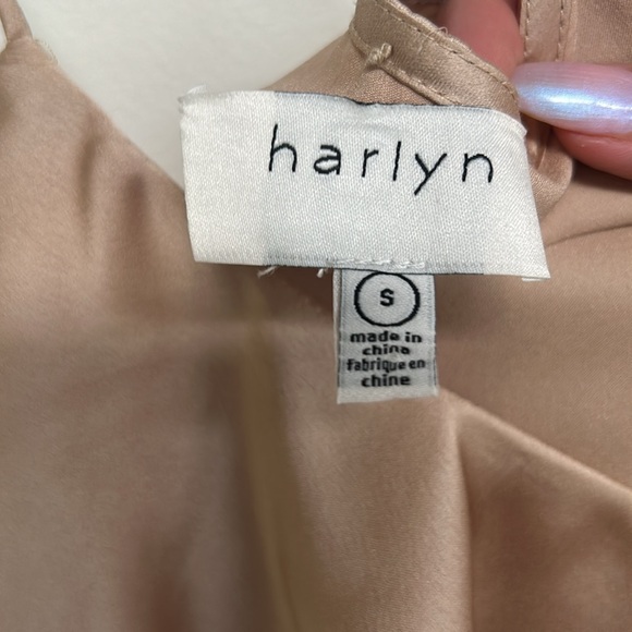 Harlyn satin tank | Champagne Tan - Picture 3 of 4